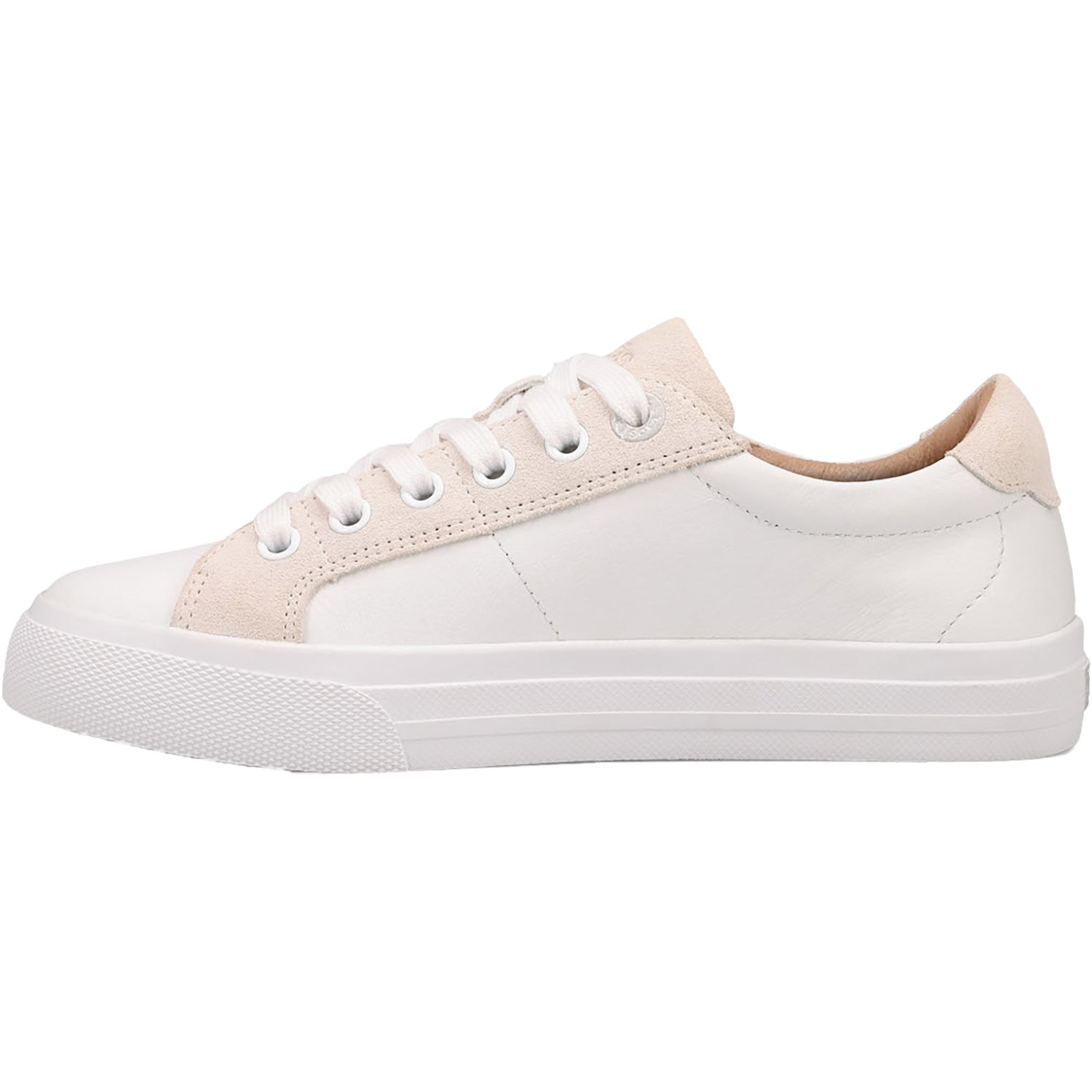 Womens Taos Taos Heart & Soul Lux Women's Sporty Lace Up Shoes White/Ice Suede White/Ice Suede