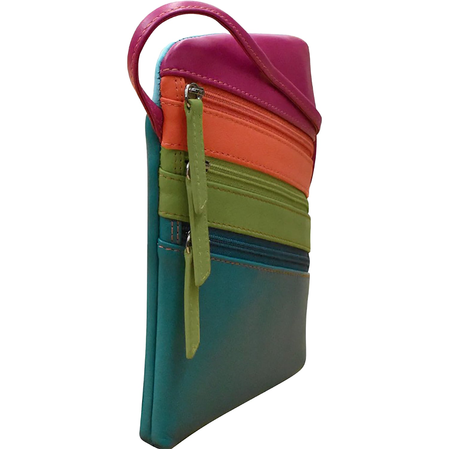 Ili new york ili New York Small Triple Zip Crossbody Handbag Paradise Multi Paradise Multi
