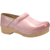 Womens Dansko Women's Dansko Professional Clog Pink Milled Burnished Leather Pink Milled Burnished Leather