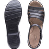 Womens Clarks Clarks Delana Brenna Women's Wedge Sandals Black Leather Black Leather