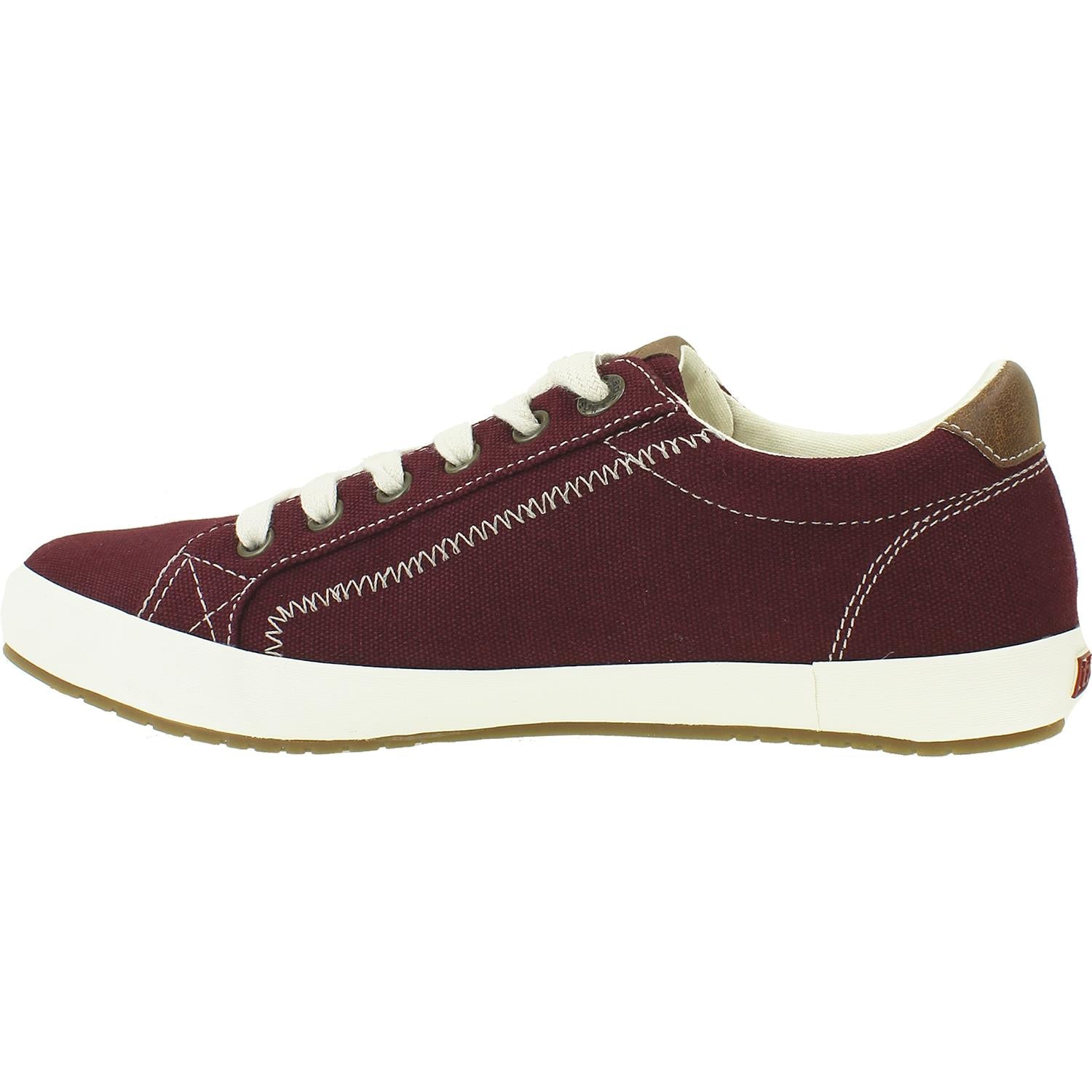 Womens Taos Taos Star Burst Women's Supportive Sneakers Burgundy Canvas Burgundy Canvas