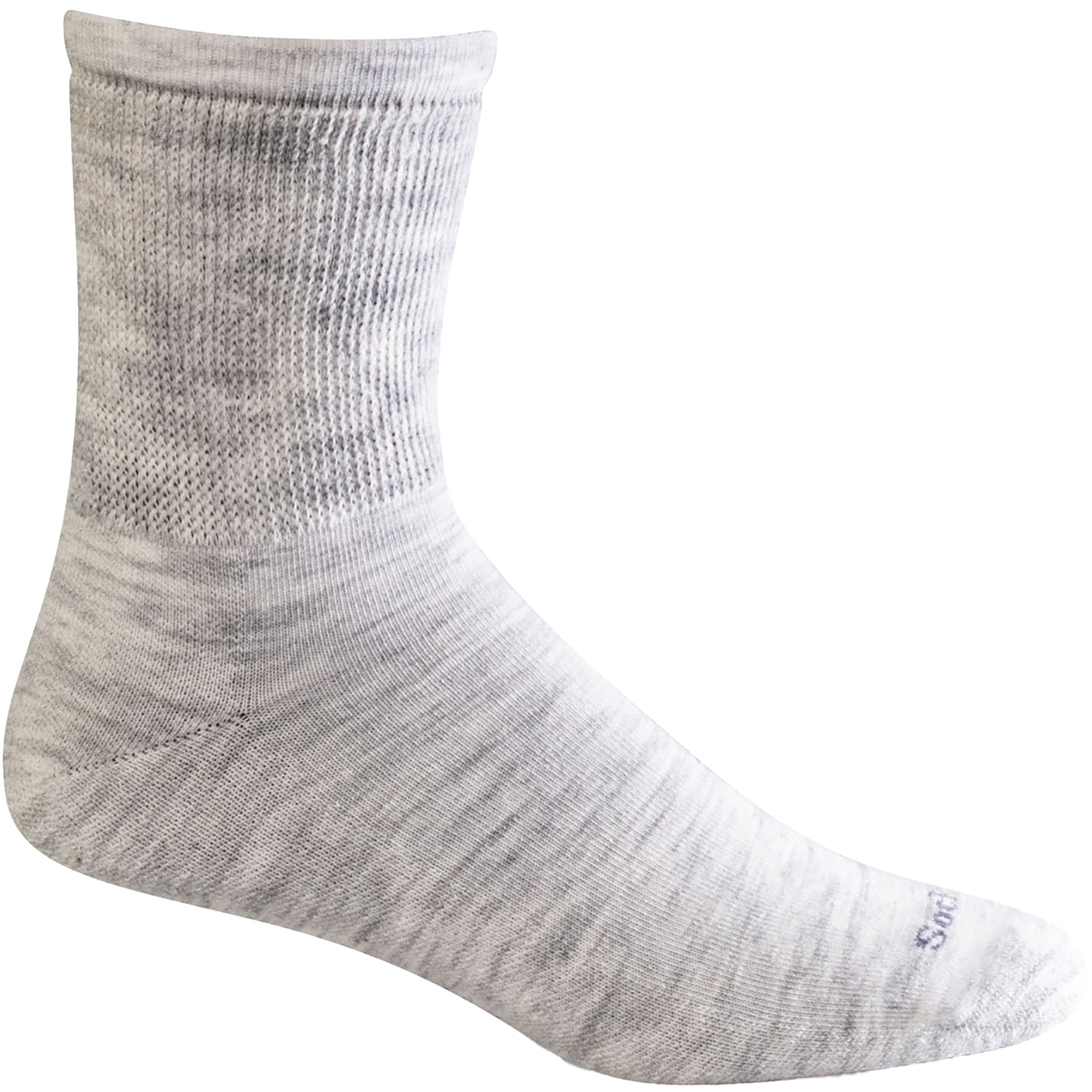 Womens Sockwell Sockwell Crew 15-20 Extra Easy Diabetic Friendly Women's Compression Socks Ash Ash