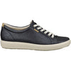 Womens Ecco Women's Ecco Soft 7 City Sneaker Silver Heavy Suede Silver Heavy