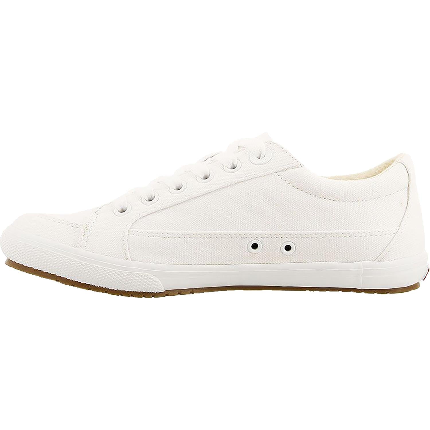 Womens Taos Taos Moc Star Women's Shoes White Distressed Canvas White Distressed Canvas