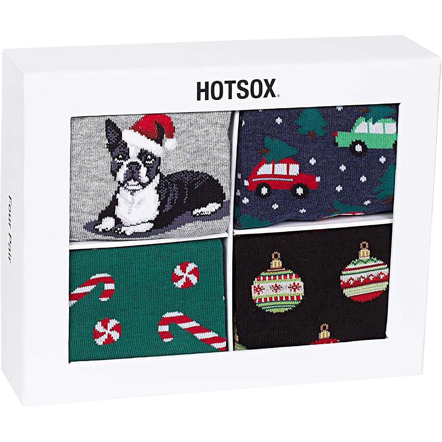 Mens Hot sox Hot Sox Holiday Gift Box Men's Socks Assorted Assorted