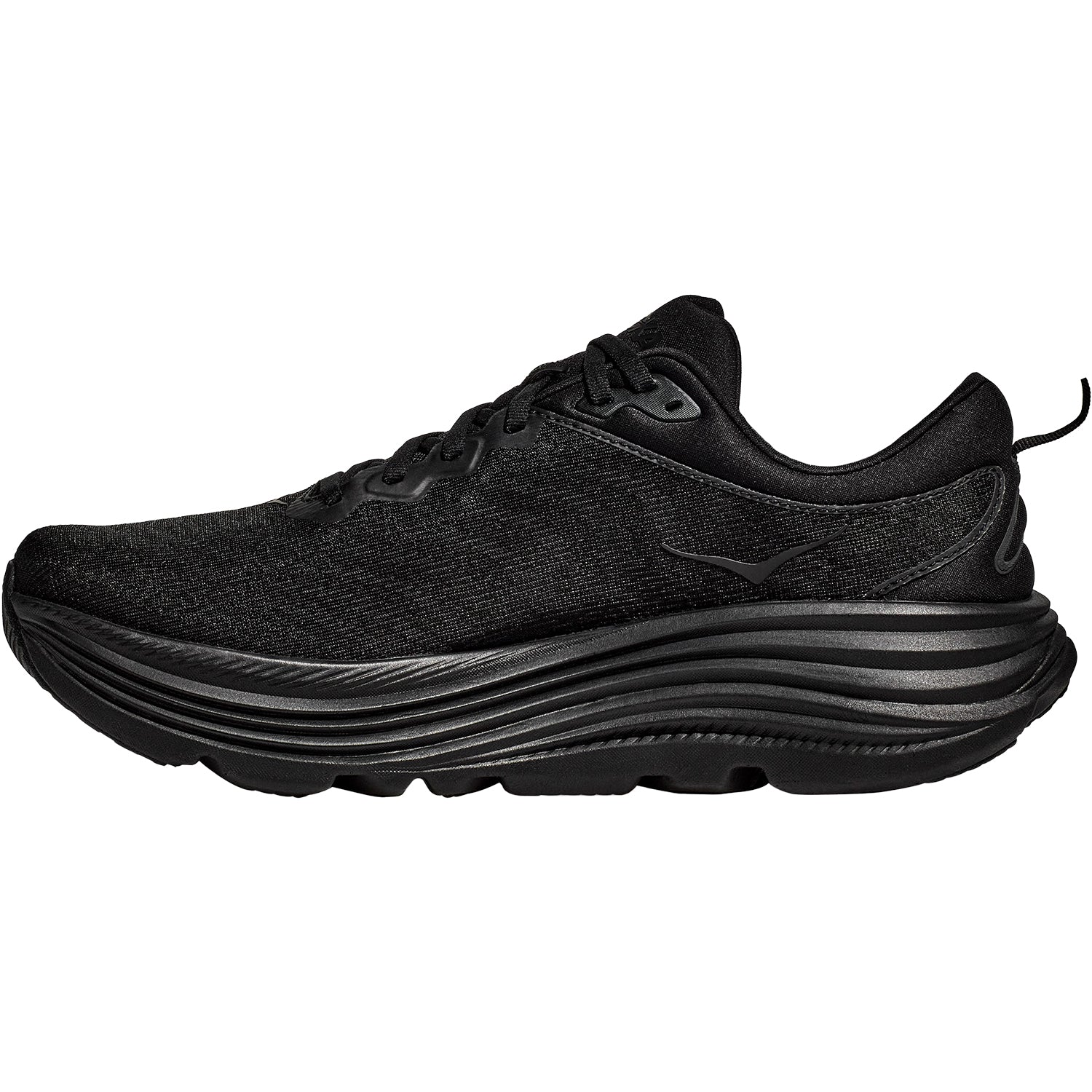 Mens Hoka one one Men's Hoka Gaviota 5 Black/Black Mesh (Stability Support) Black/Black Mesh
