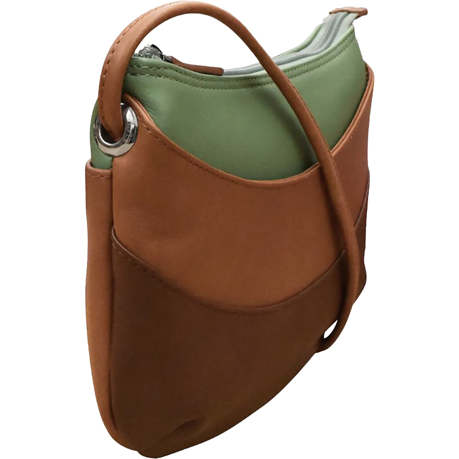 Ili new york ili New York Round Zip Top Crossbody Sage Combo Sage Combo