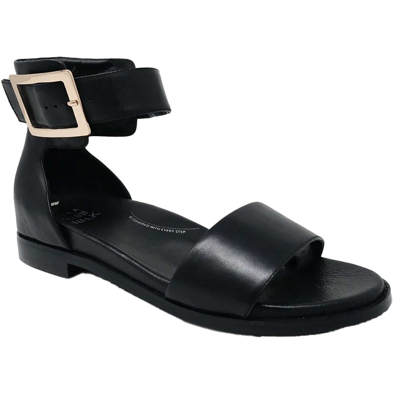 Womens Ziera Ziera Juzy Women's Sandals Black Leather Black Leather