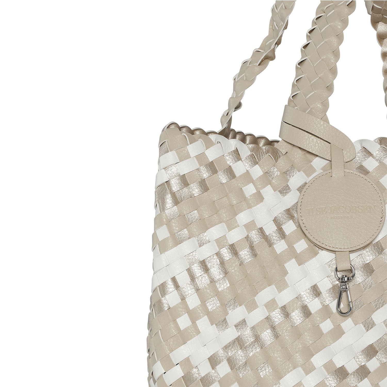 Womens Ilse jacobsen Ilse Jacobsen Bag 08 Graphics Reversible Shopper Women's Purse Ivory/White Synthetic Ivory/White Synthetic