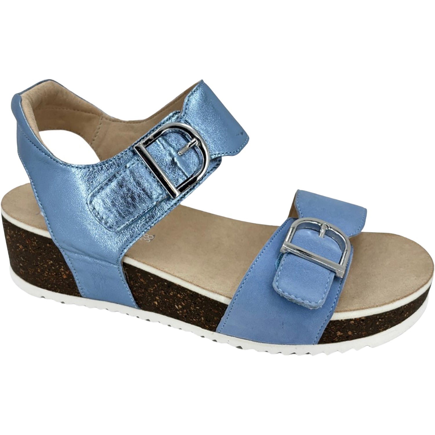 Womens Ara shoes Ara Nova Women's Wedge Sandals Azure/Sky Blue Azure/Sky Blue