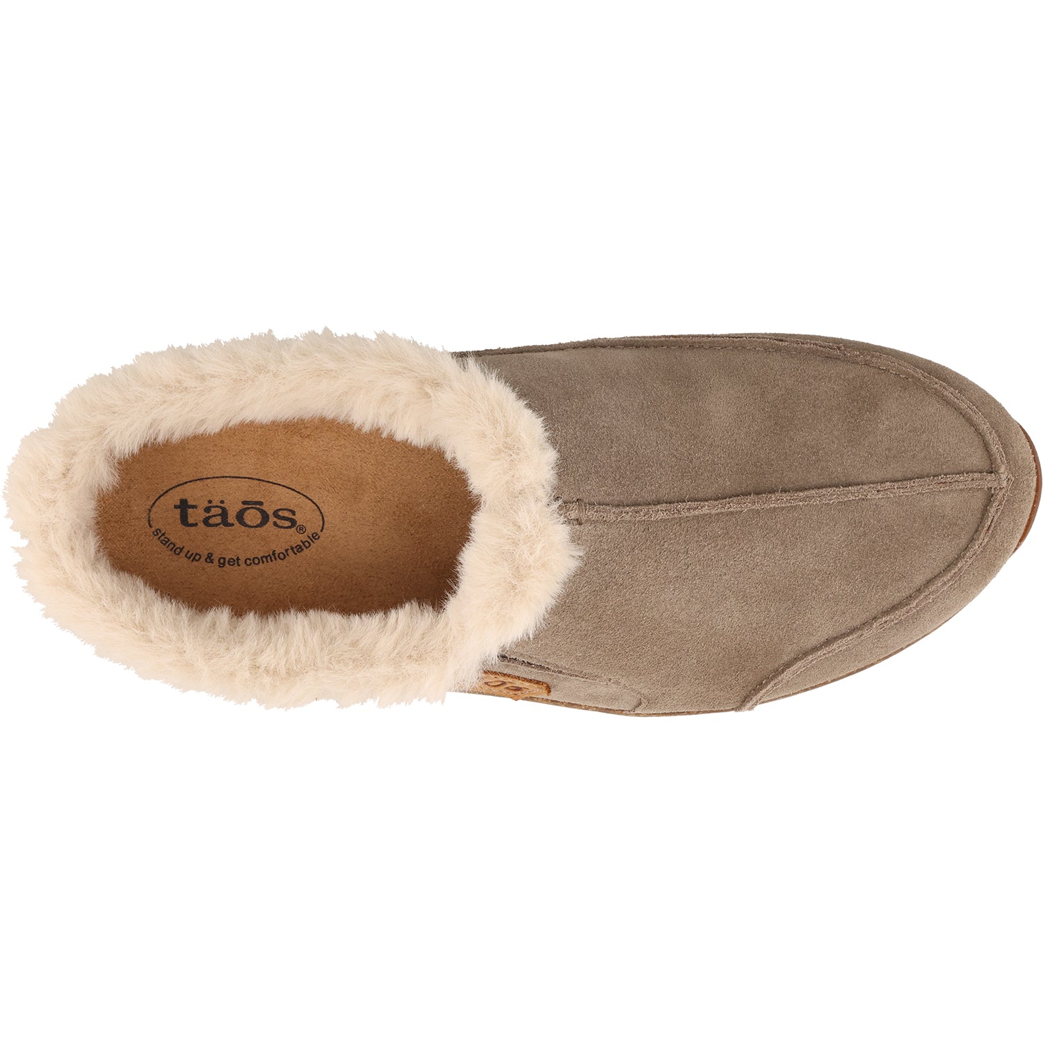 Womens Taos Taos Future Women's Clogs Slippers Dark Taupe Suede Dark Taupe Suede