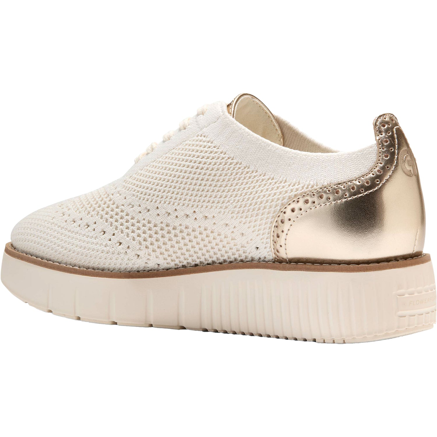Grand City Platform Stitchlight Women's Sporty Lace Up Shoes Ivory