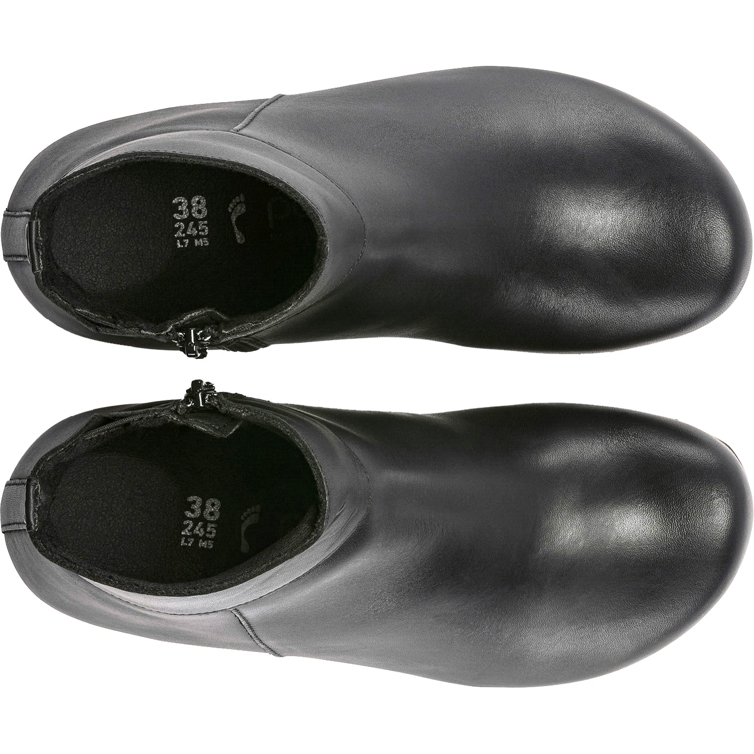 Womens Birkenstock Birkenstock Papillio Ebba Women's Ankle Boots Black Leather Black Leather