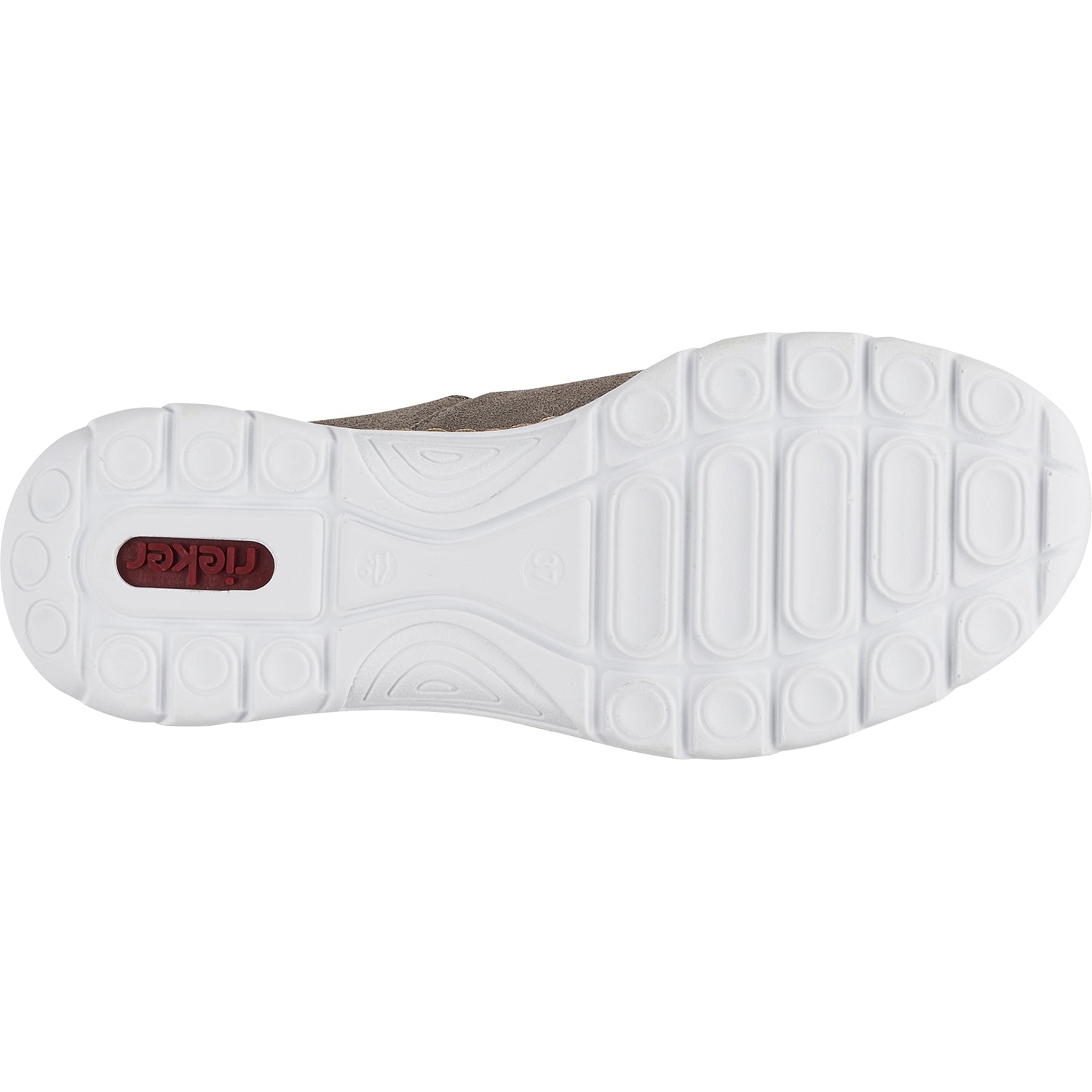 Womens Rieker Rieker N42F1-40 Nikita F1 Women's Sneakers Cement/Dust Silver Suede Cement/Dust Silver Suede