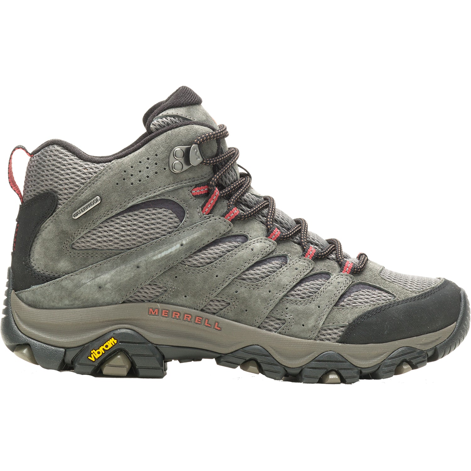 Men's Merrell Moab Mid Waterproof Beluga Suede/Mesh – Footwear