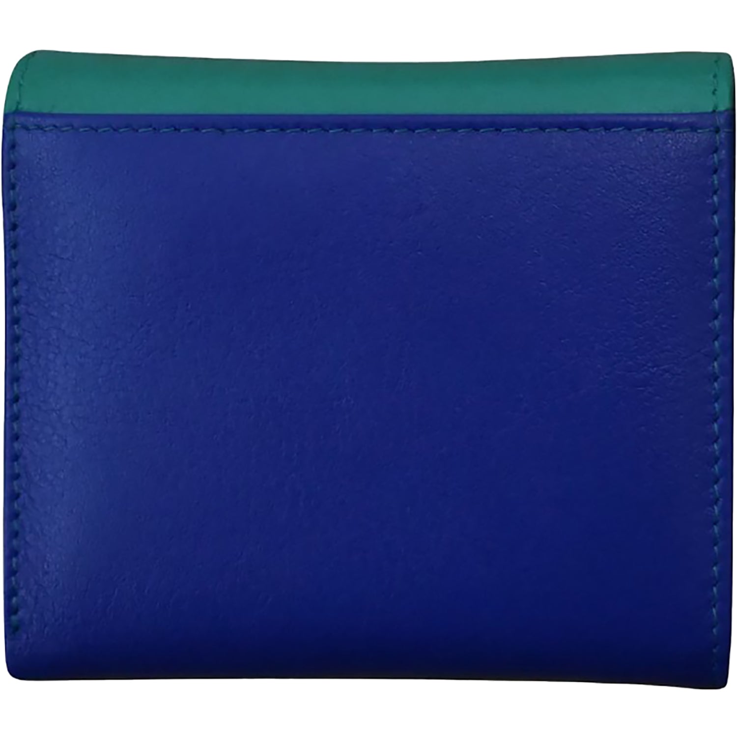 Ili new york ili New York Two Tone Pocket Wallet Handbag Aqua/Cobalt Aqua/Cobalt
