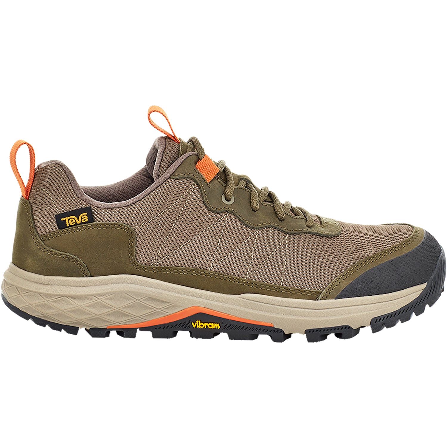 Mens Teva Men's Teva Ridgeview RP Low Dark Olive Leather/Mesh Dark Olive Leather/Mesh