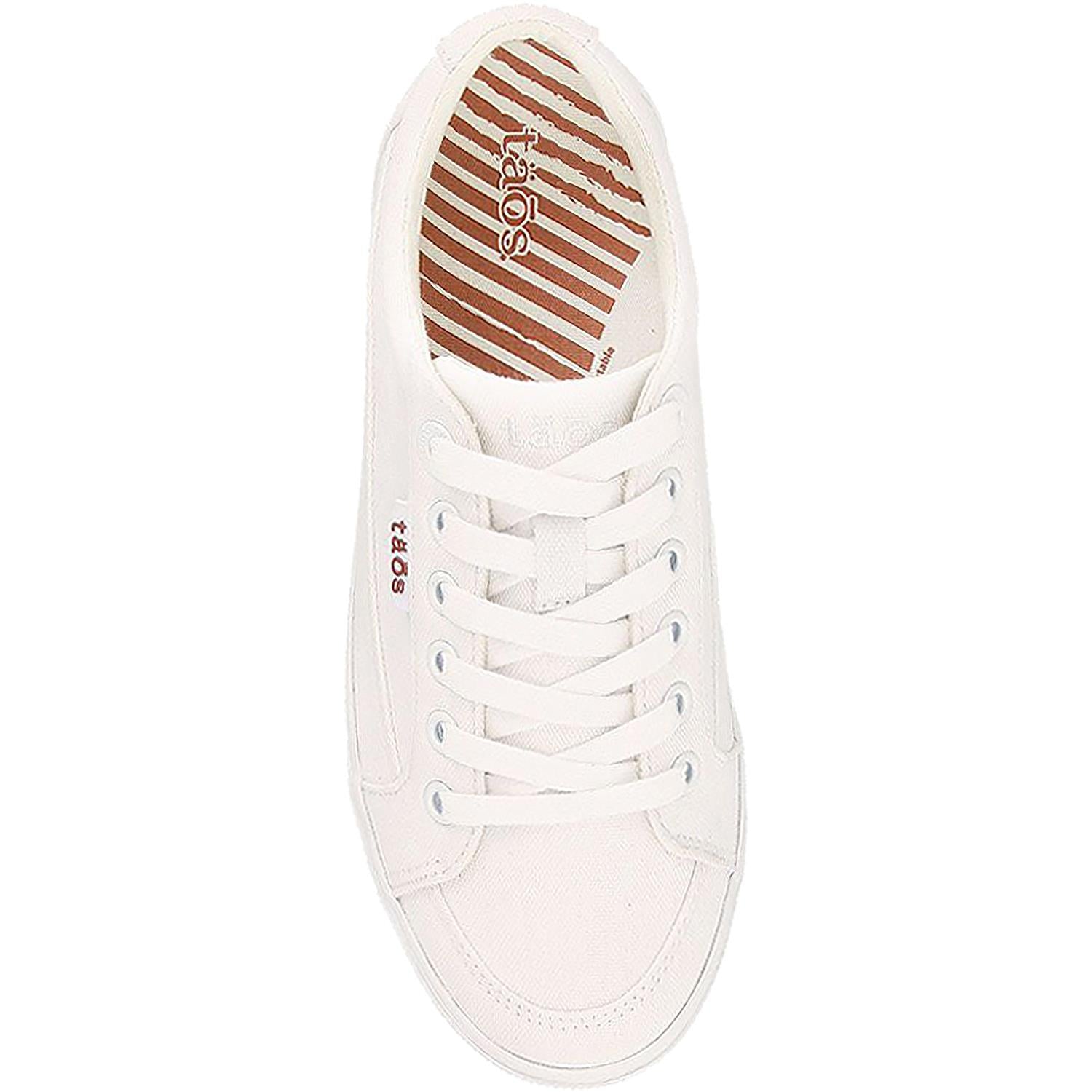 Womens Taos Taos Moc Star Women's Shoes White Distressed Canvas White Distressed Canvas