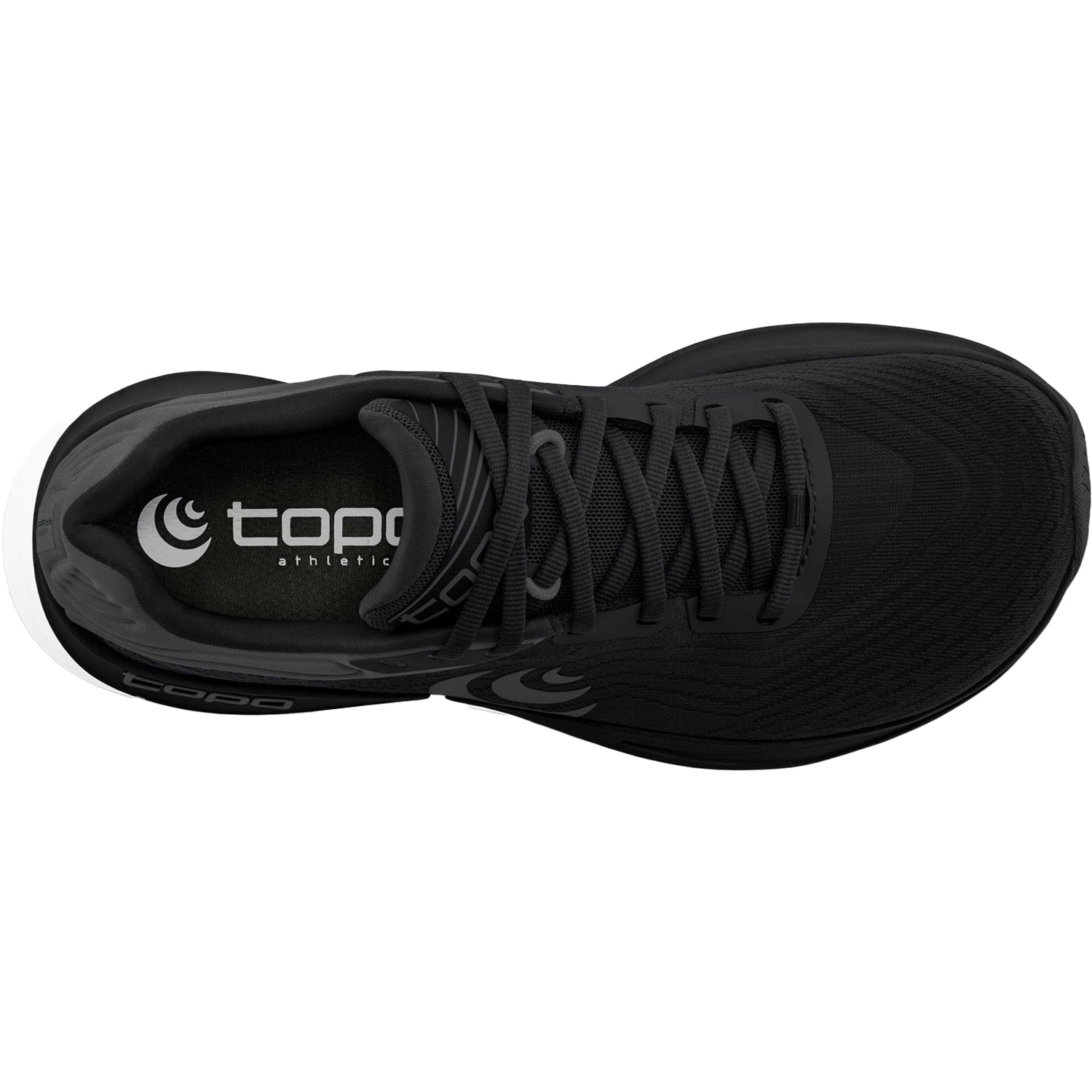 Womens Topo Topo Ultrafly 5 Women's Athletic Shoes Black/White Mesh (Stability Support) Black/White Mesh