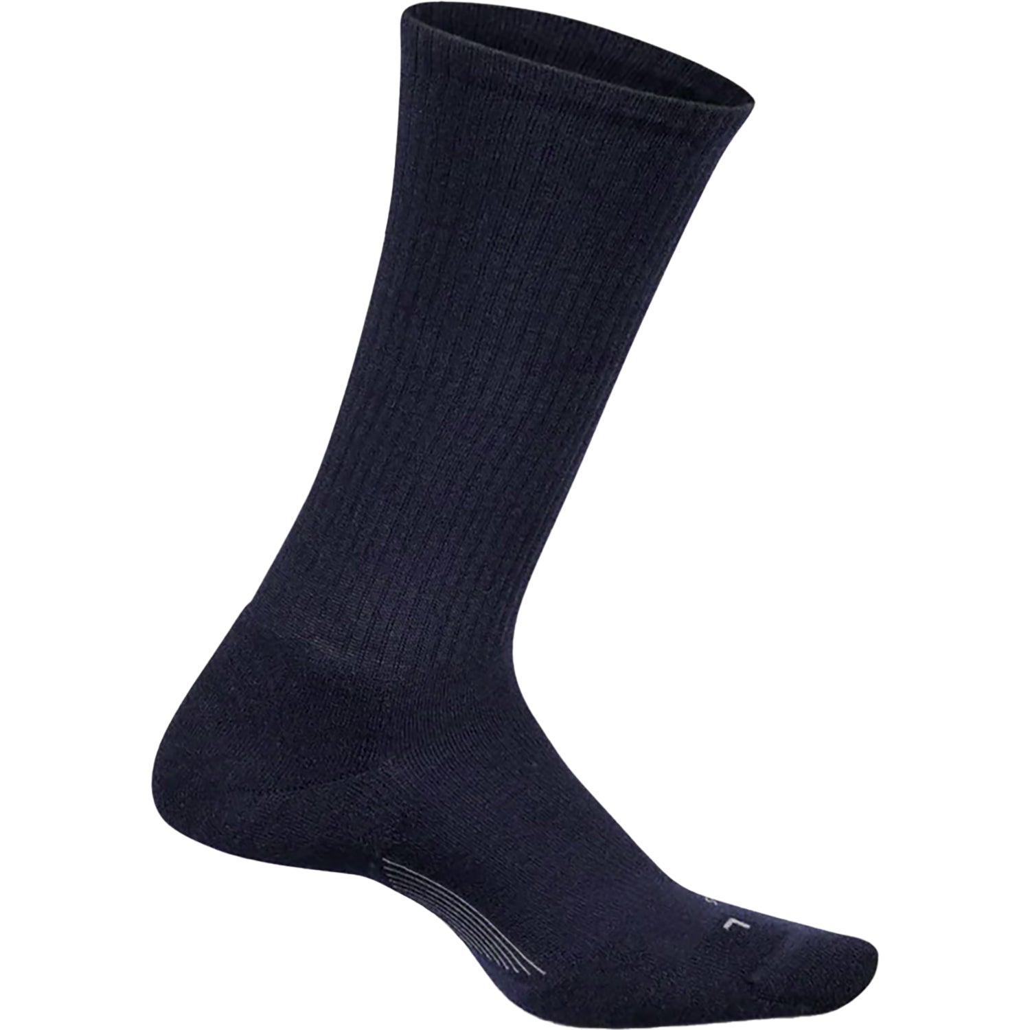 Mens Feetures Feetures Everyday Max Cushion Casual Rib Crew Socks Men's Crew Socks Navy Navy