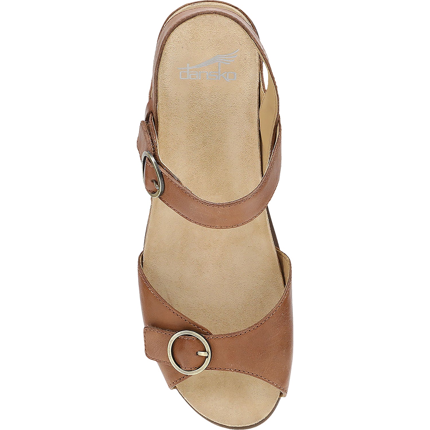 Womens Dansko Dansko Candace Women's Sandals Tan Burnished Nappa Leather Tan Burnished Nappa Leather