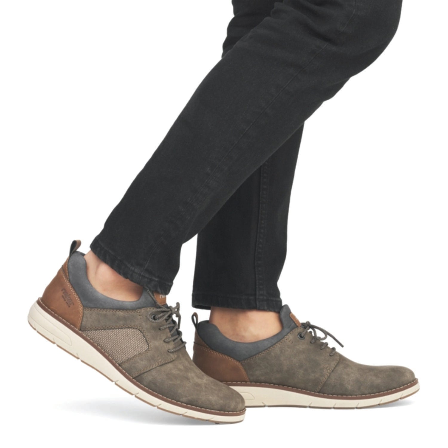 Mens Rieker Rieker 11351-25 Dustin 51 Men's Slip Ons Kaffee/Fango/Rauch/Nuss Synthetic Kaffee/Fango/Rauch/Nuss Synthetic