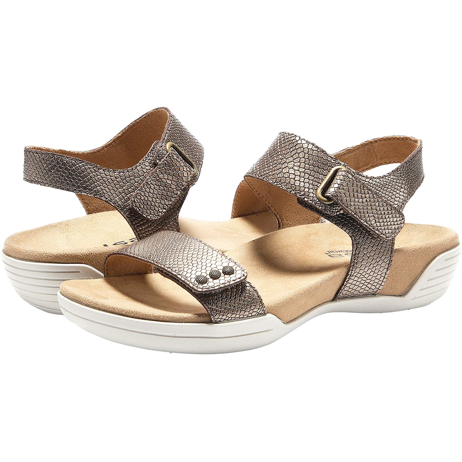 Womens Halsa Women's Halsa Dominica Bronze Metallic Leather Bronze Metallic Leather