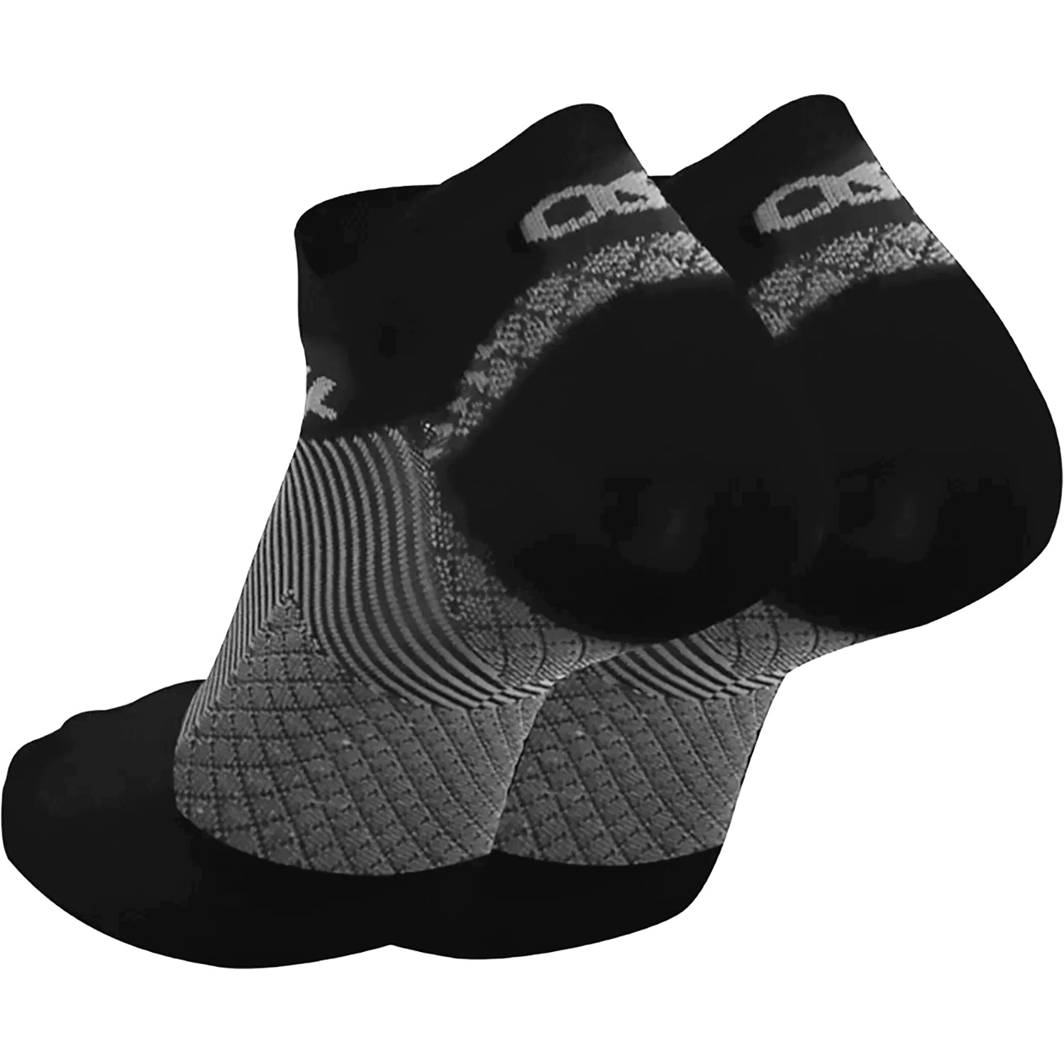 Unisex Os1st OS1st FS4 Merino No Show Socks Unisex Plantar Fasciitis Socks Black Black