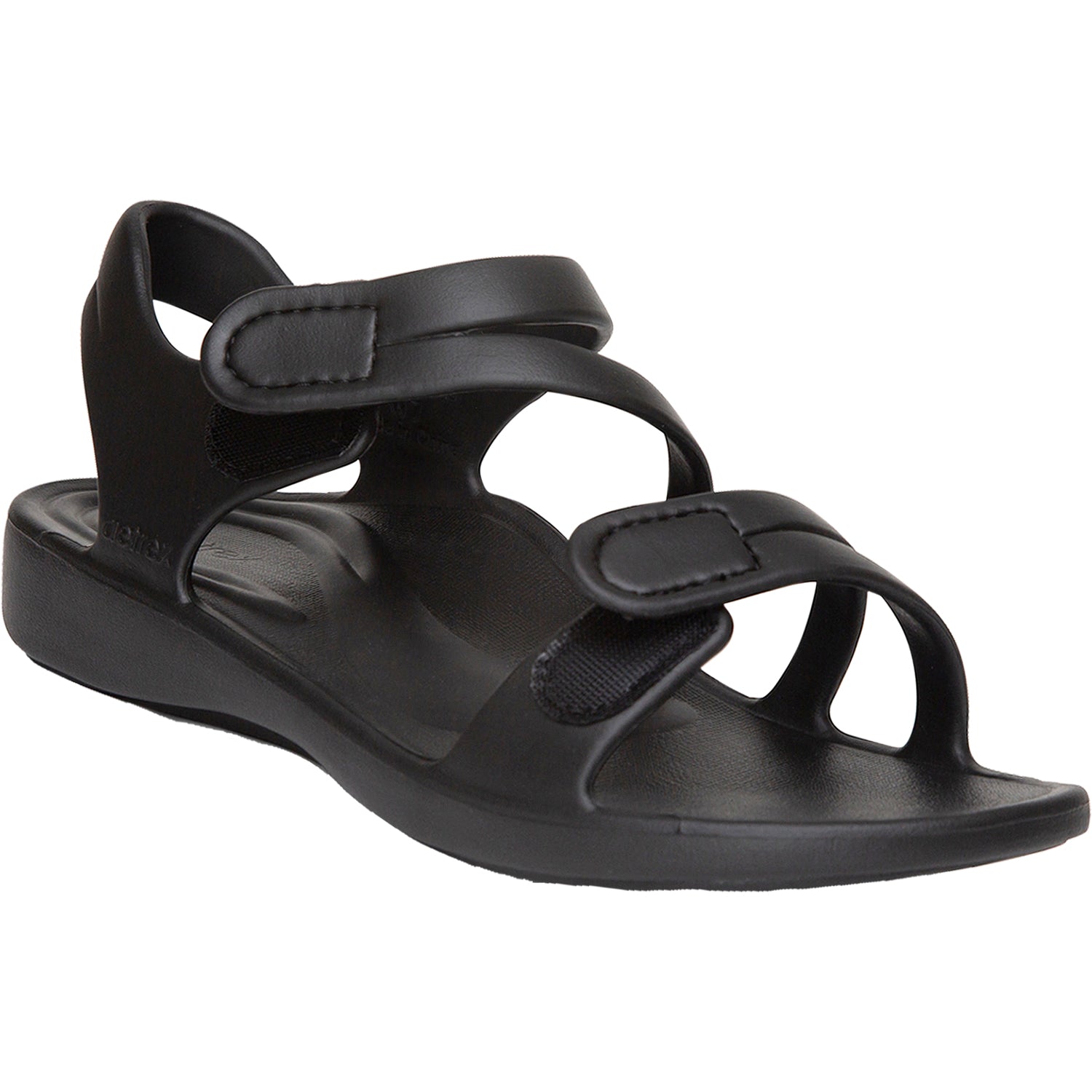 Womens Aetrex Aetrex Jillian Sport Women's Backstrap Sandals Black EVA Black EVA