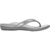 Womens Vionic Vionic Tide II Women's Toe Post Sandals Pewter Metallic Leather Pewter Metallic Leather