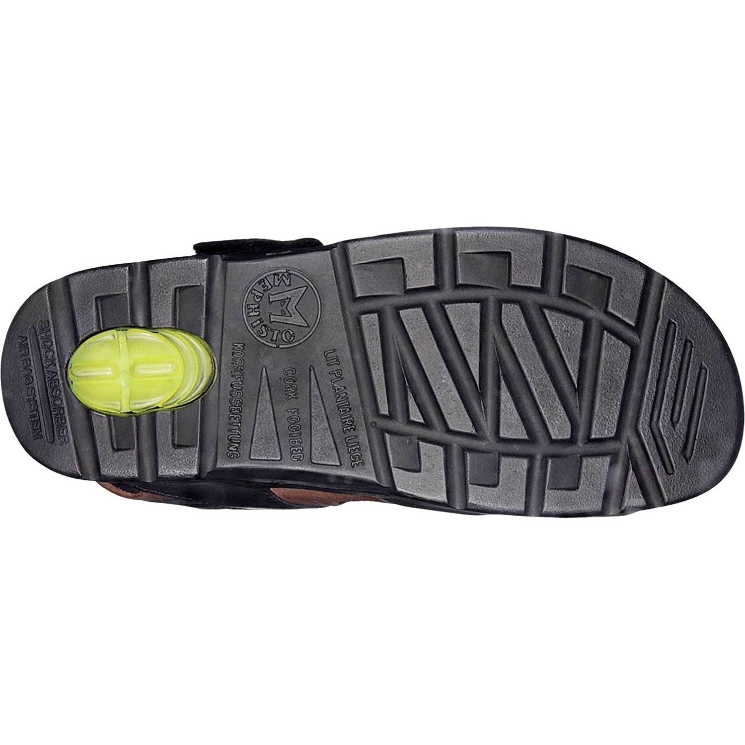 Mens Mephisto Mephisto Shark Men's Outdoor Sandals Brown/Black Leather Brown/Black Leather