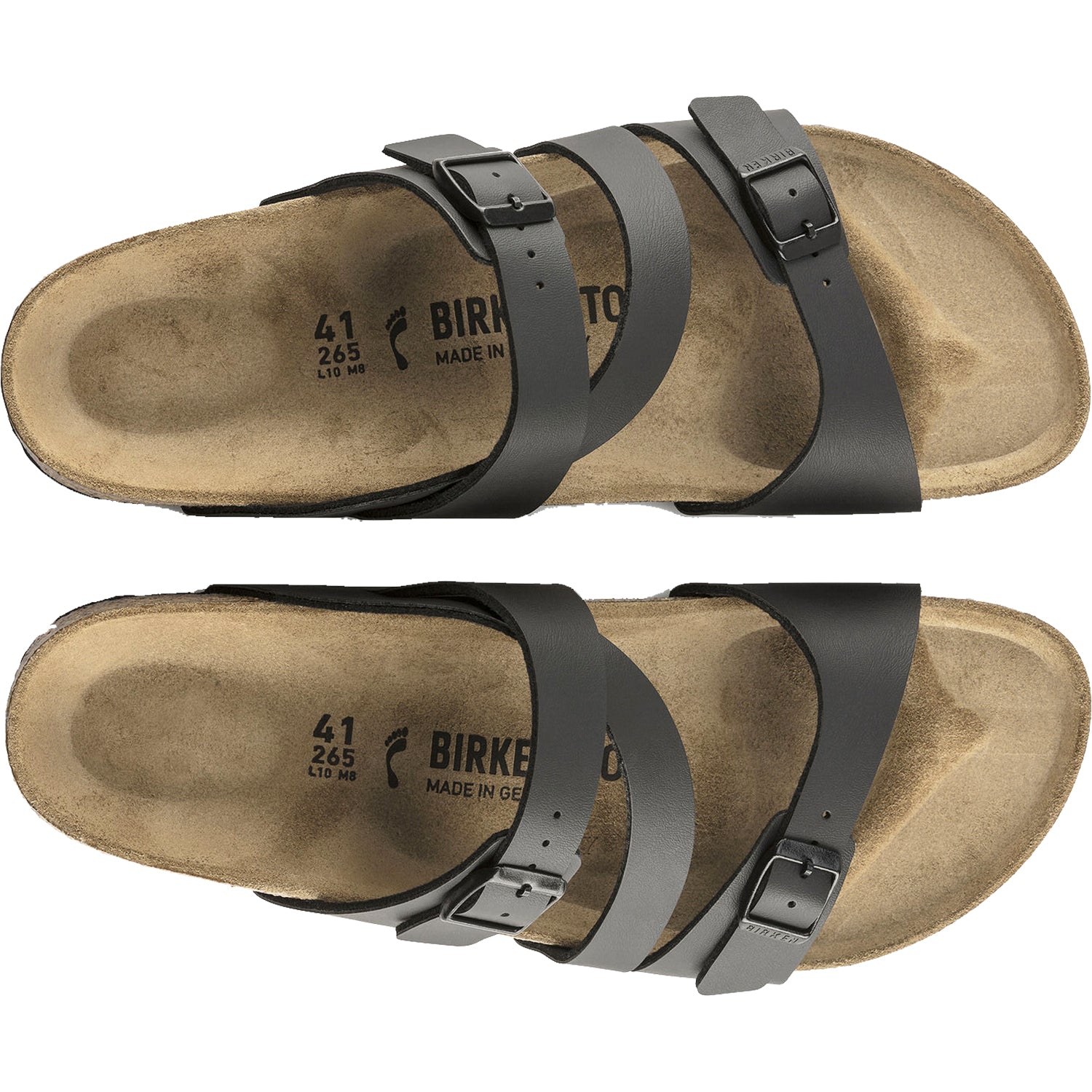 Womens Birkenstock Women's Birkenstock Salina Black Birko Flor Black Birko Flor