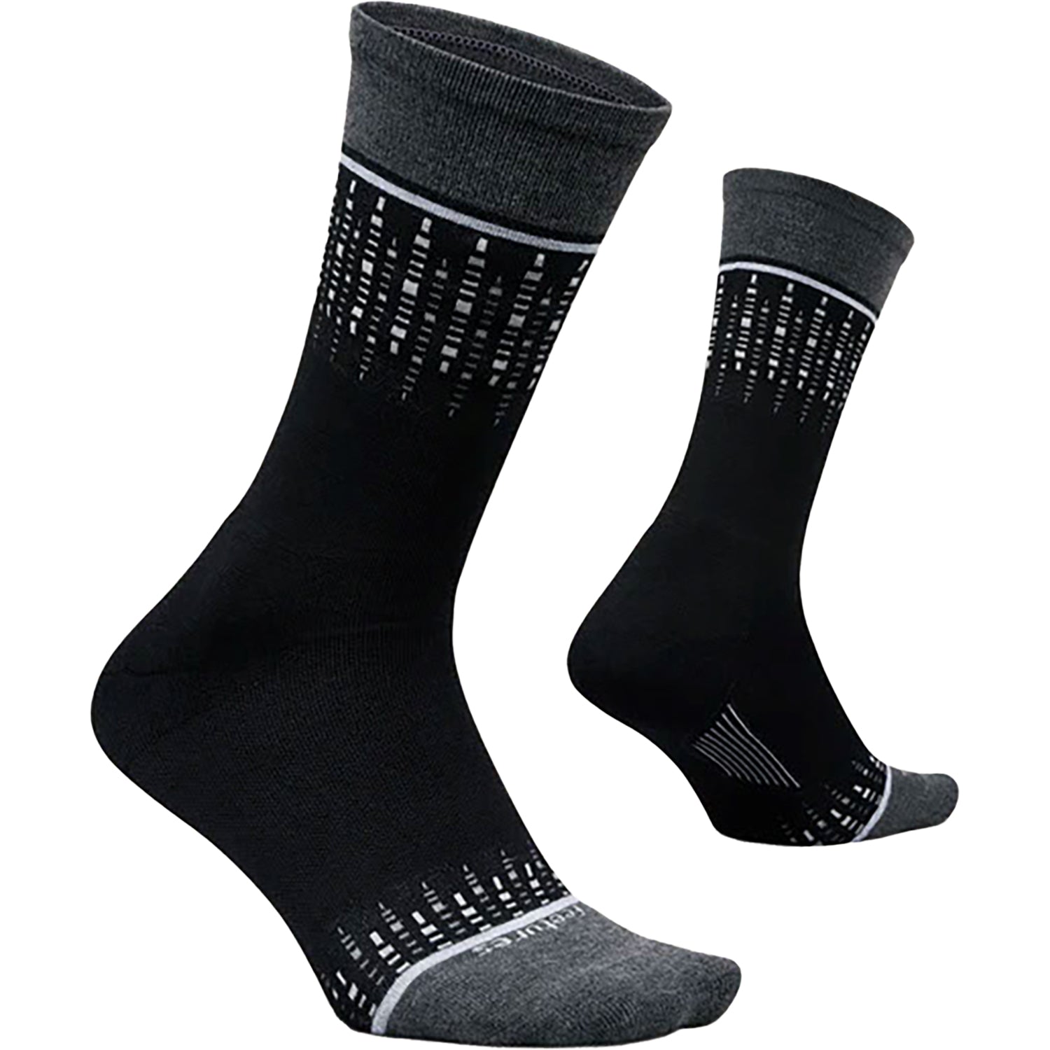 Unisex Feetures Feetures LW Max Cushion Crew Unisex Socks Twinkle Black Twinkle Black
