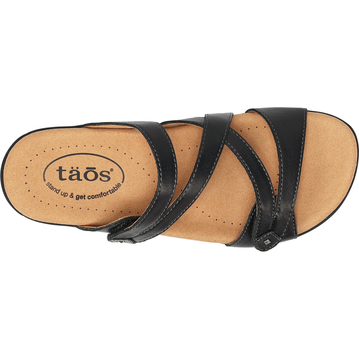Womens Taos Women's Taos Double U Black Leather Black Leather