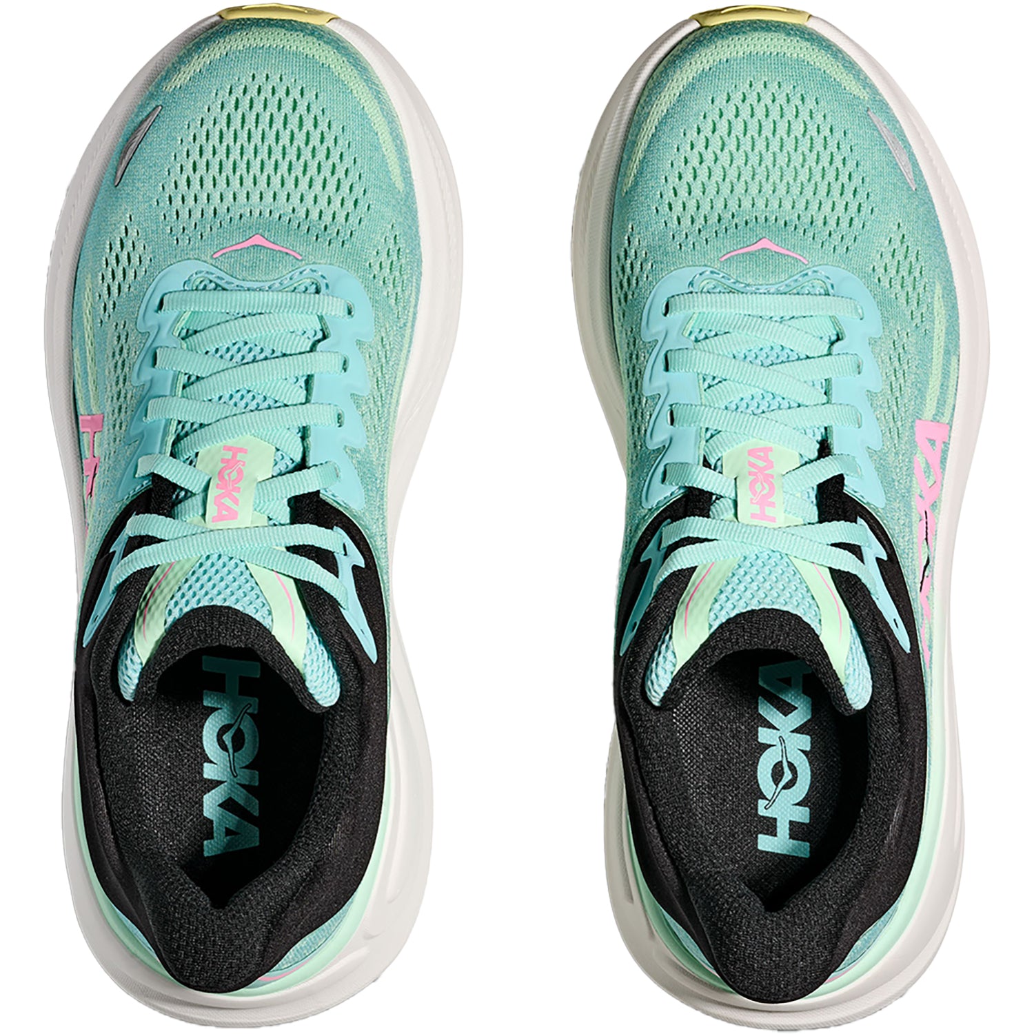 Womens Hoka one one Women's Hoka Bondi 9 Blue Spark/Mint Fluorite Mesh (Neutral Support) Blue Spark/Mint Fluorite Mesh