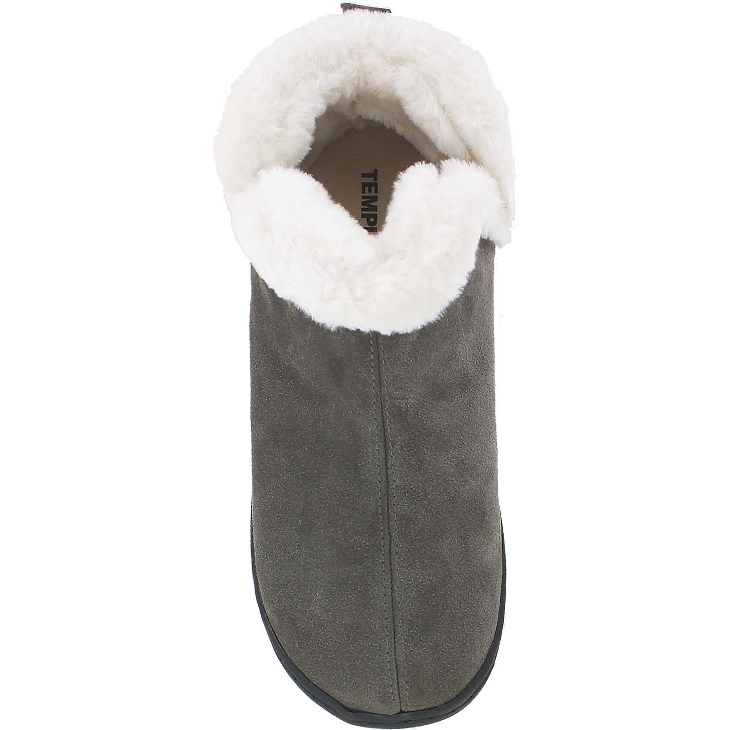 Womens Tempur-pedic Tempur-Pedic Vallery Women's Tempur-Pedic Slippers Grey Suede Grey Suede