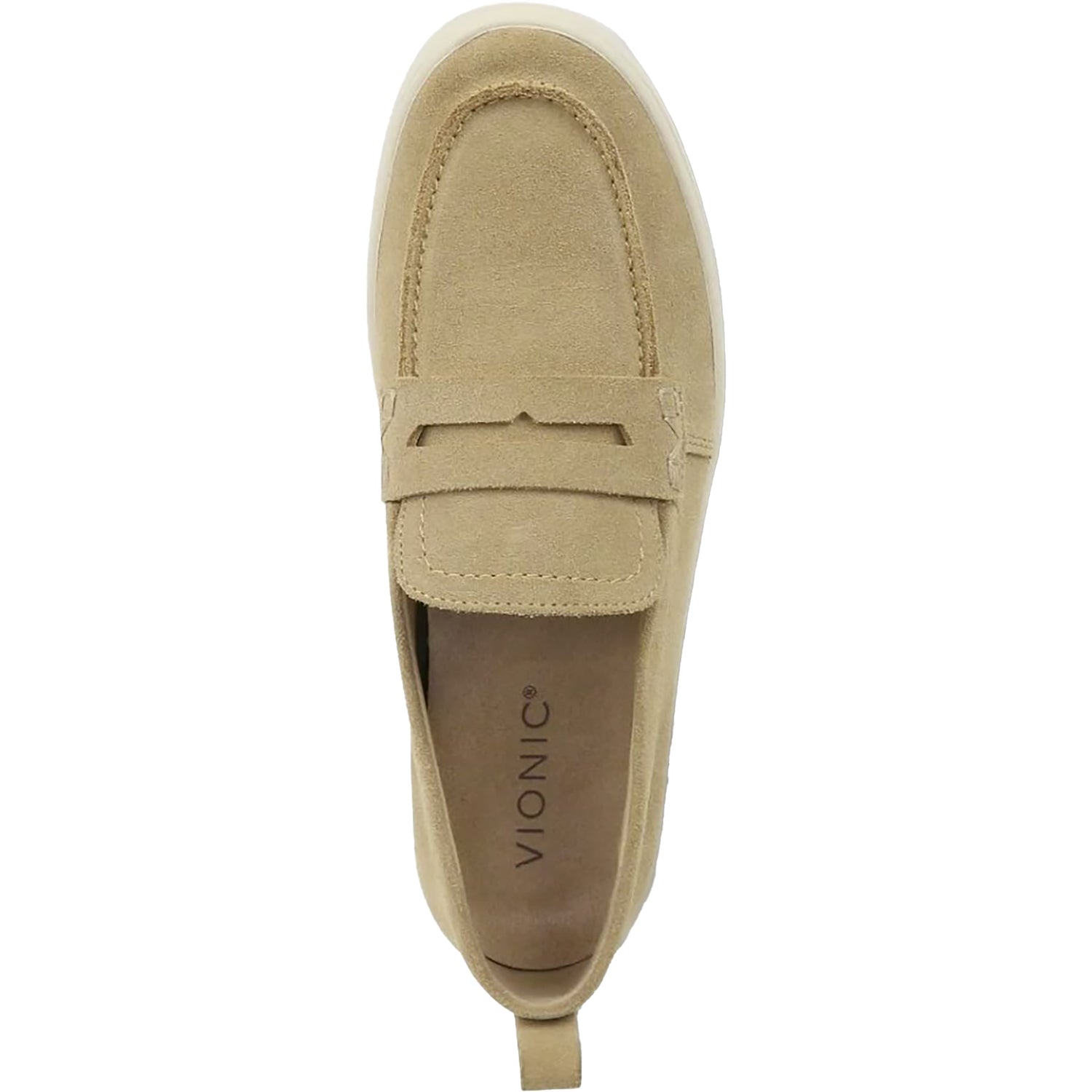 Womens Vionic Women's Vionic Uptown Loafer Sand Suede Sand Suede