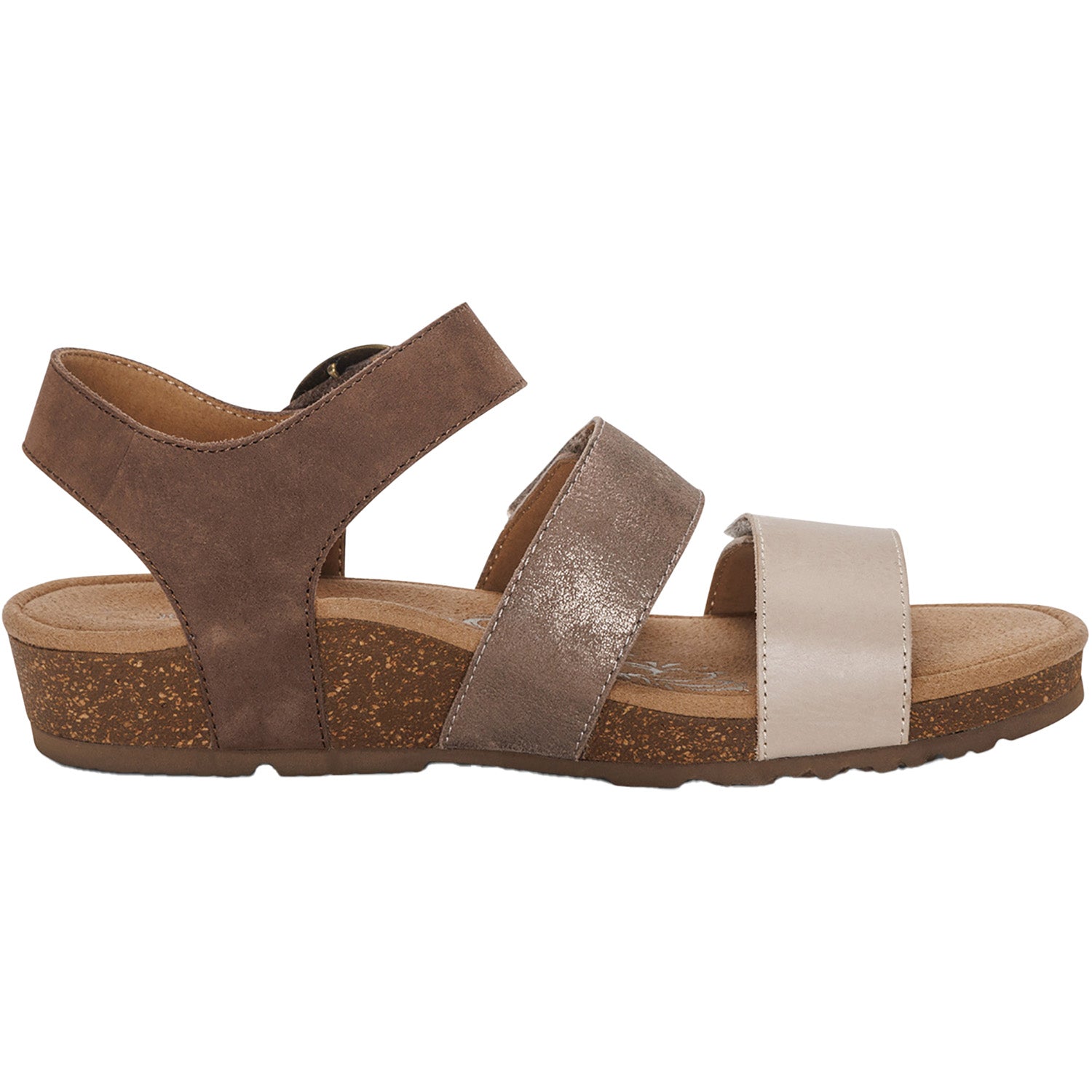 Womens Aetrex Women's Aetrex Lilly Taupe Multi Leather Taupe Multi