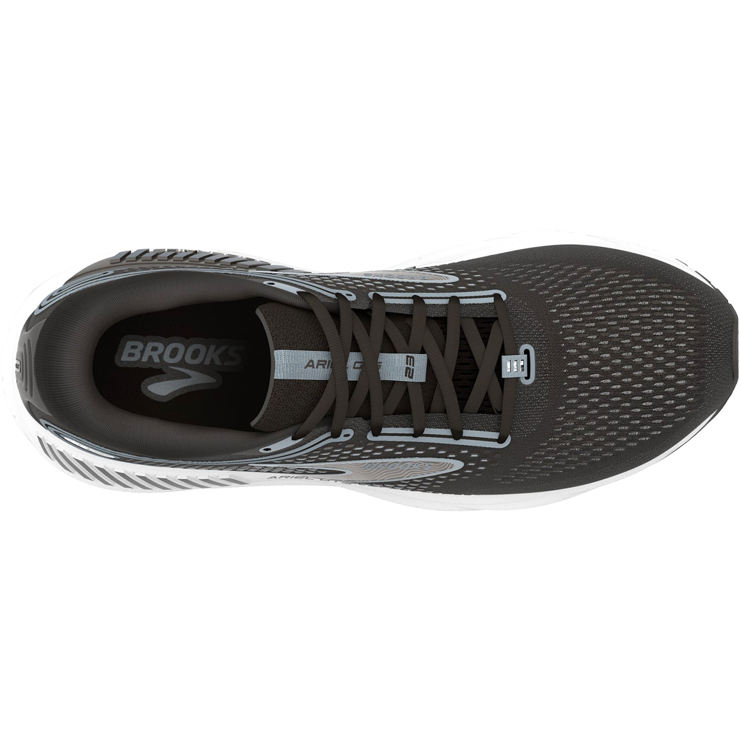 Womens Brooks Brooks Ariel GTS 23 (Stability Support) Women's Road Running Shoes Black/Grey/White Mesh Black/Grey/White Mesh
