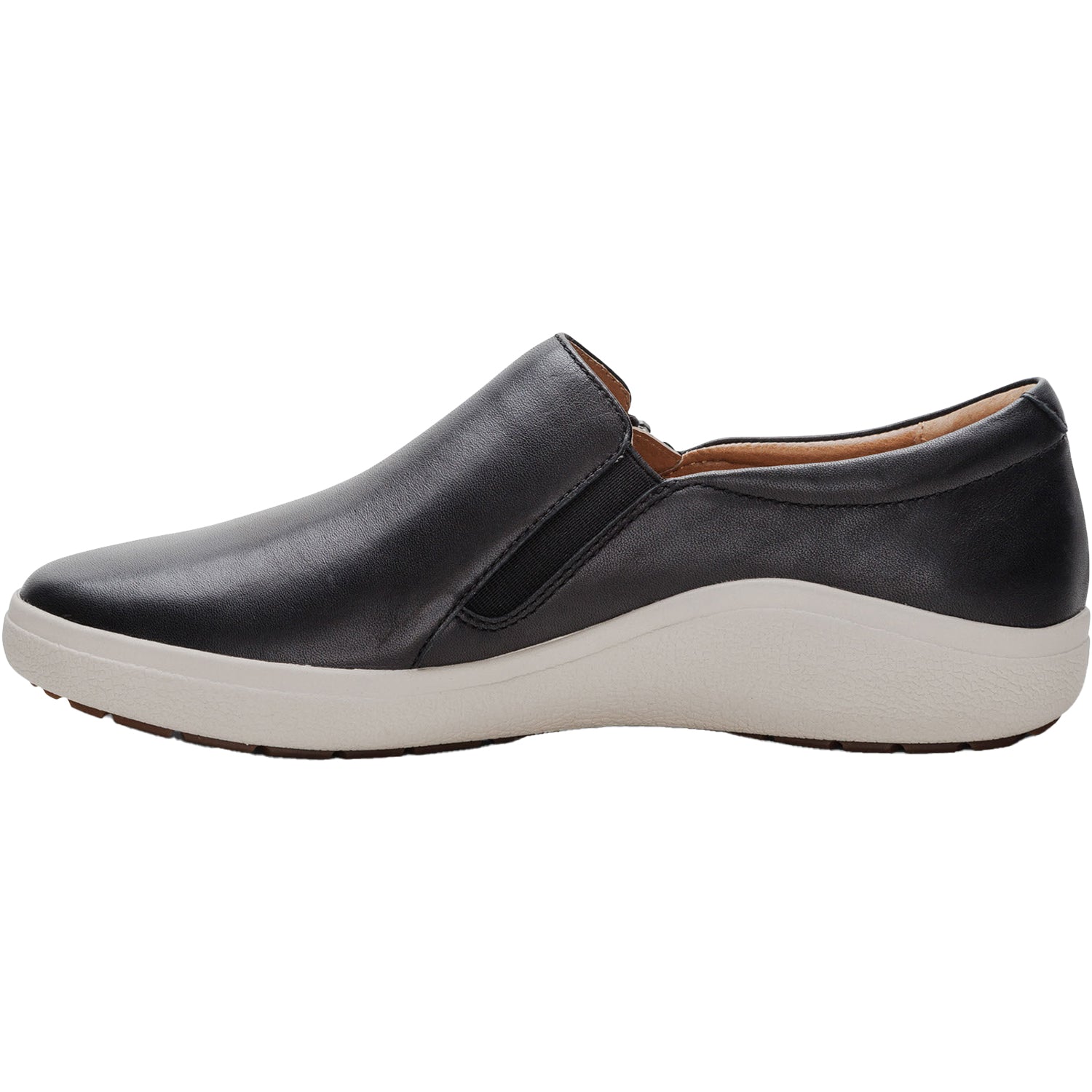 Womens Aetrex Aetrex Jenna Women's Slip Ons Black Leather Black Leather