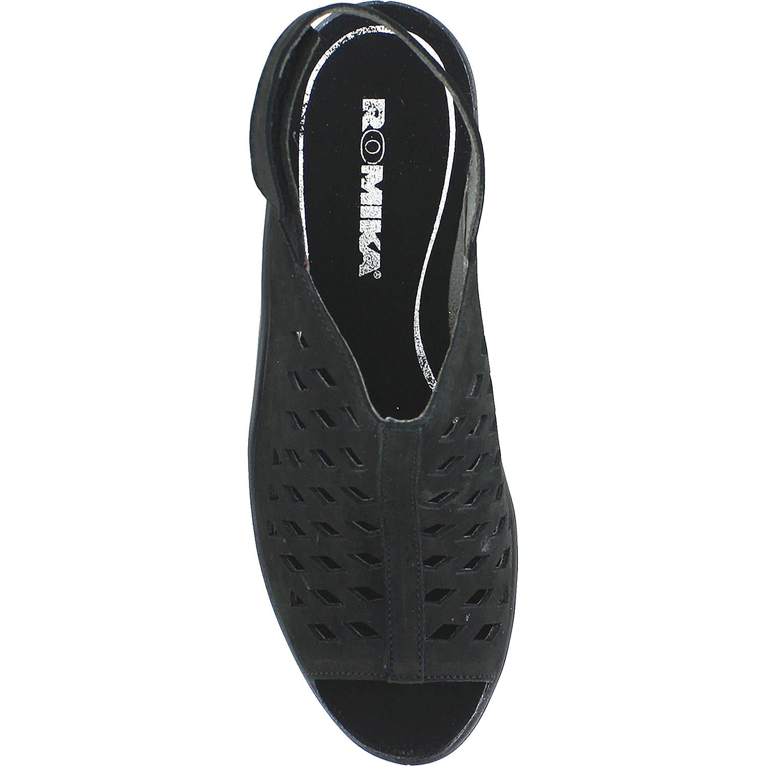 Womens Romika Women's Romika Mokassetta 334 Black Nubuck Black Nubuck