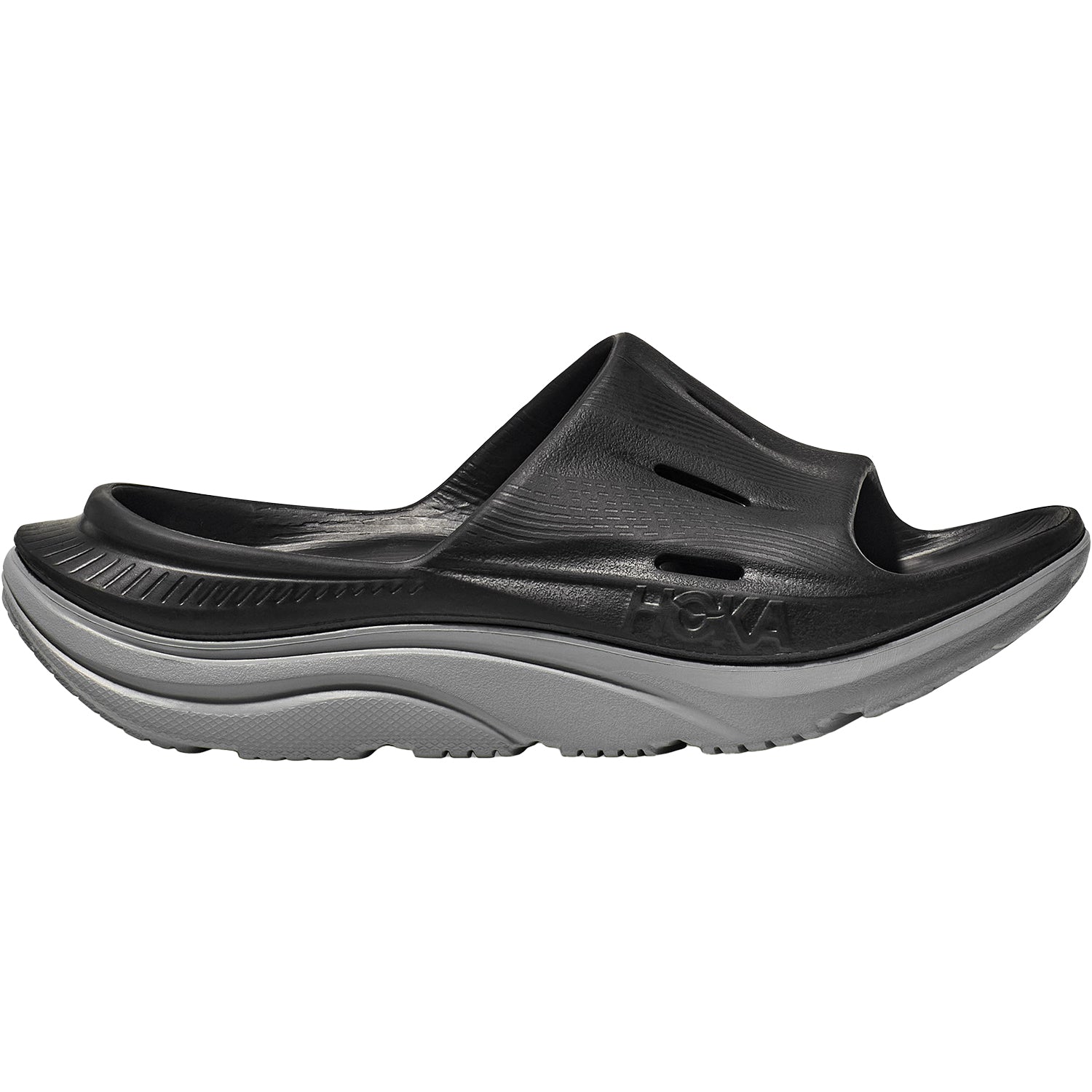 HOKA ORA RECOVERY SLIDE 3 ブラック　27cm Unisex Hoka Ora Recovery Slide 3 Black/Stellar Grey EVA