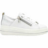 Womens Remonte D1C08-80 Remonte DC108-80 Women's Athletic Shoes White/Silver Leather White/Silver Leather