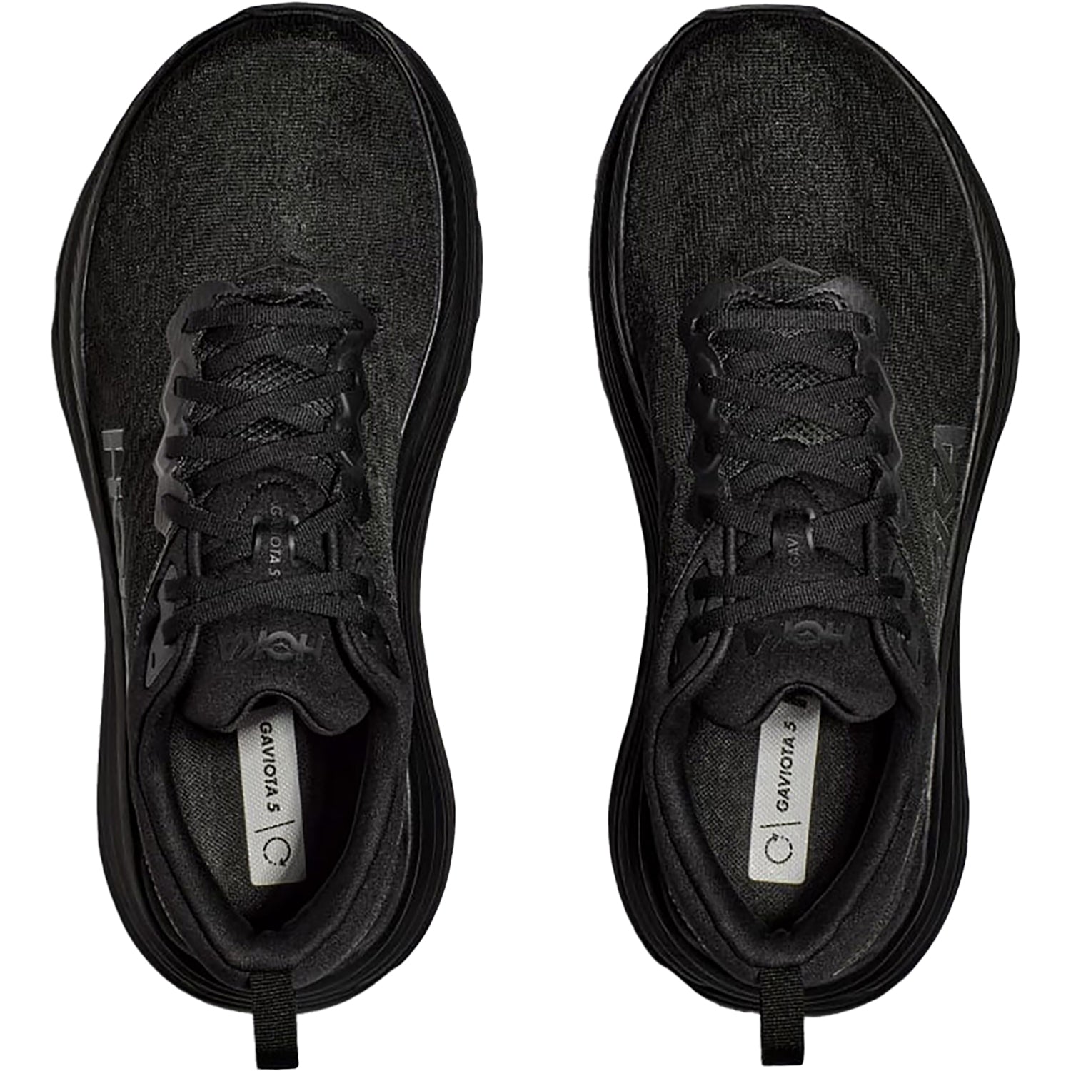 Womens Hoka one one Women's Hoka Gaviota 5 Black/Black Mesh (Stability Support) Black/Black Mesh