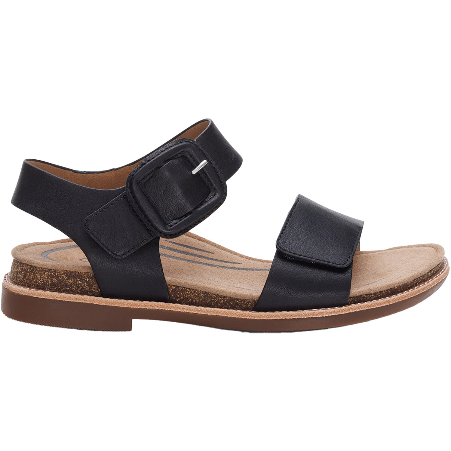 Womens Aetrex Women's Aetrex Claire Black Leather Black