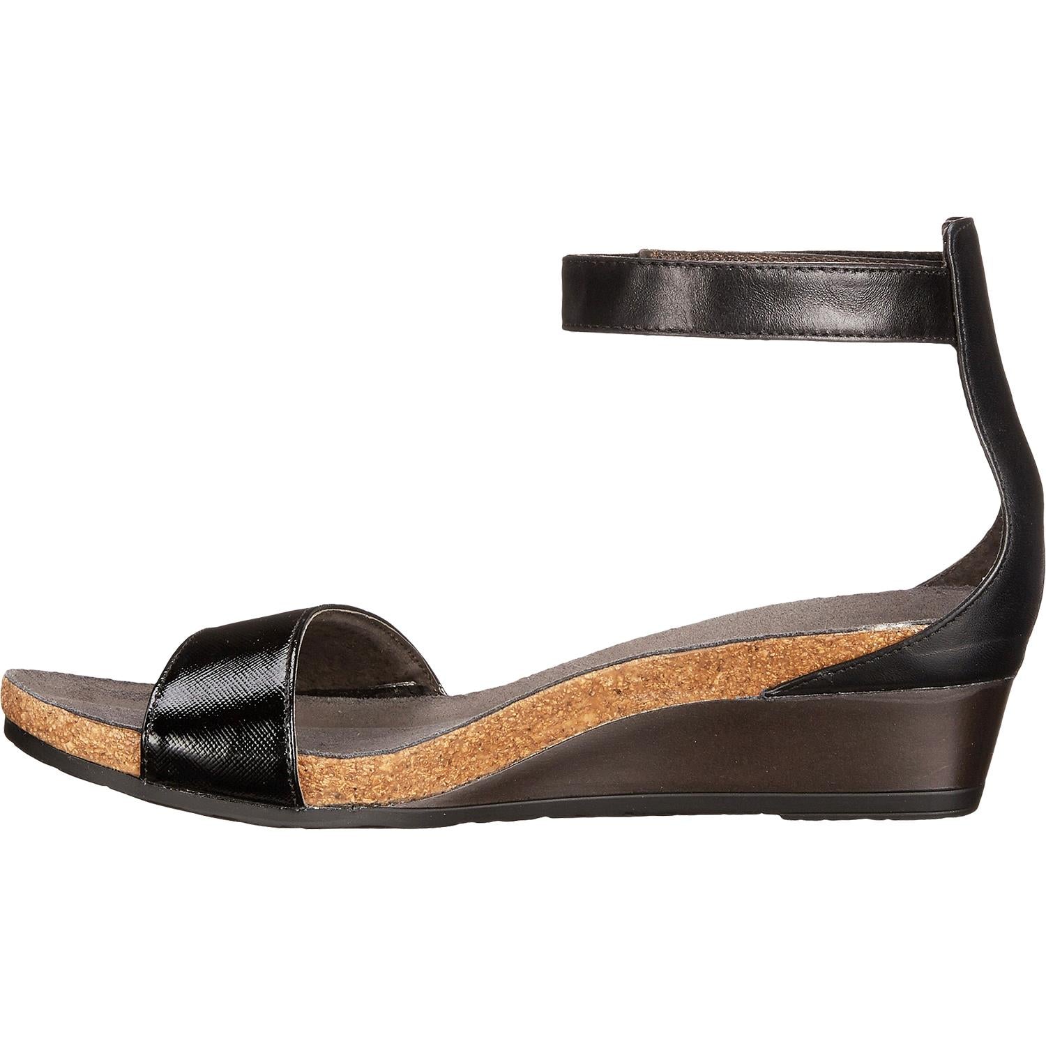 Womens Naot Naot Pixie Women's Ankle Strap Sandals Black Luster/Black Raven Leather Black Luster/Black Raven Leather