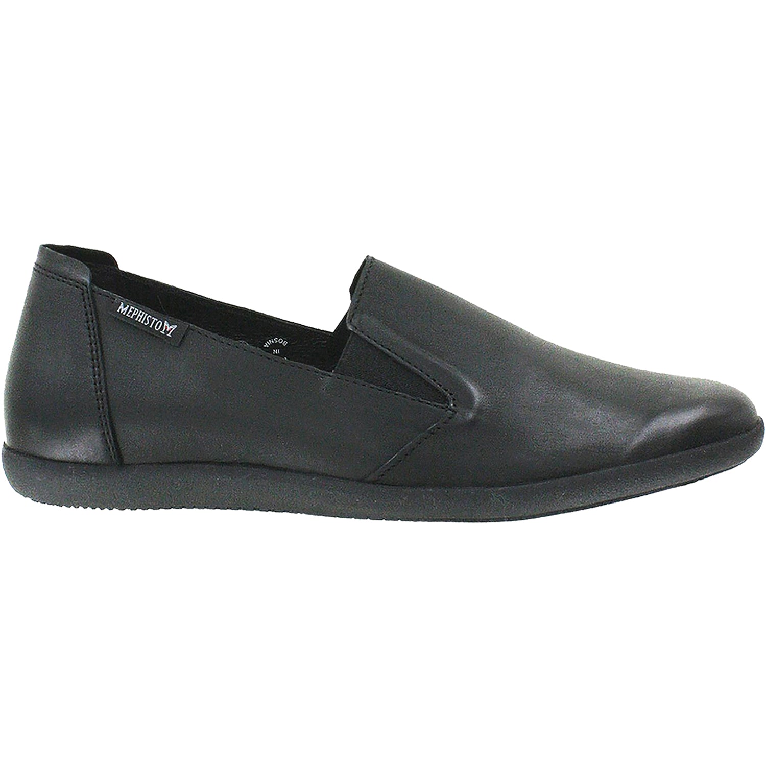 Womens Mephisto Mephisto Korie Women's Slip Ons Black Silk Leather Black Silk Leather