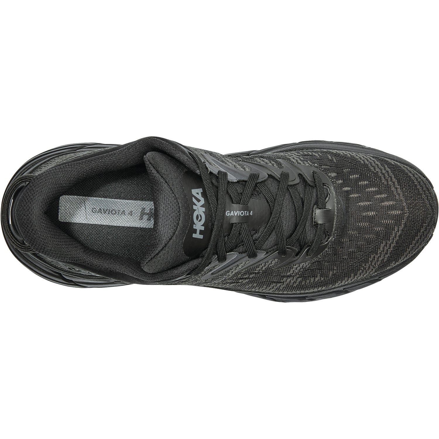 Mens Hoka one one Hoka Gaviota 4 Men's Road Running Shoes Black Mesh Black Mesh