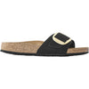 Womens Birkenstock Women's Birkenstock Madrid Big Buckle Black Nubuck Black Nubuck