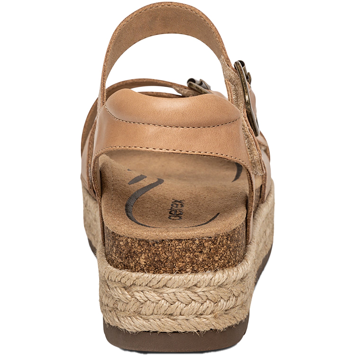 Womens Aetrex Aetrex Paula Women's Espadrille Sandals Aetrex Paula Camel Leather Aetrex Paula Camel Leather